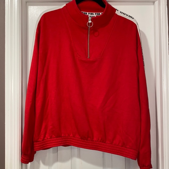 PINK Red SweatShirt - MEDIUM - Picture 1 of 4